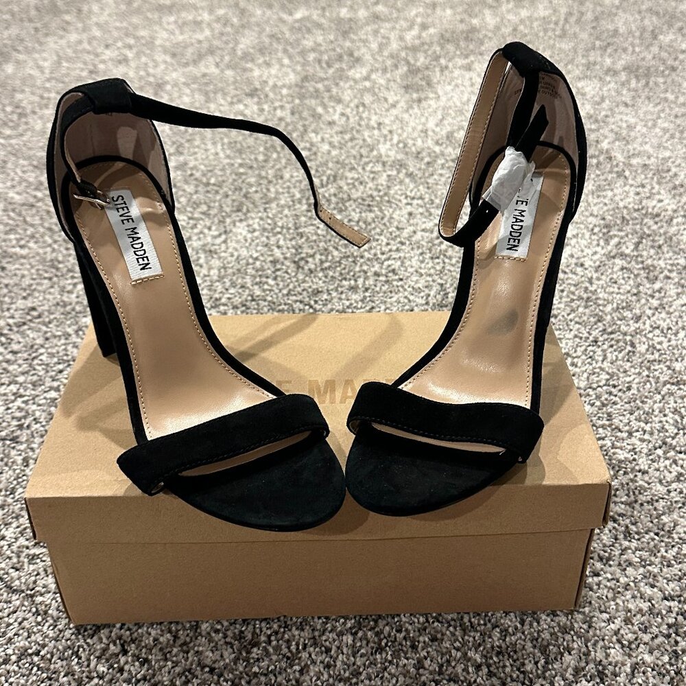 Steven Madden Carrson Pumps (Black Suede - Size 8.5M)